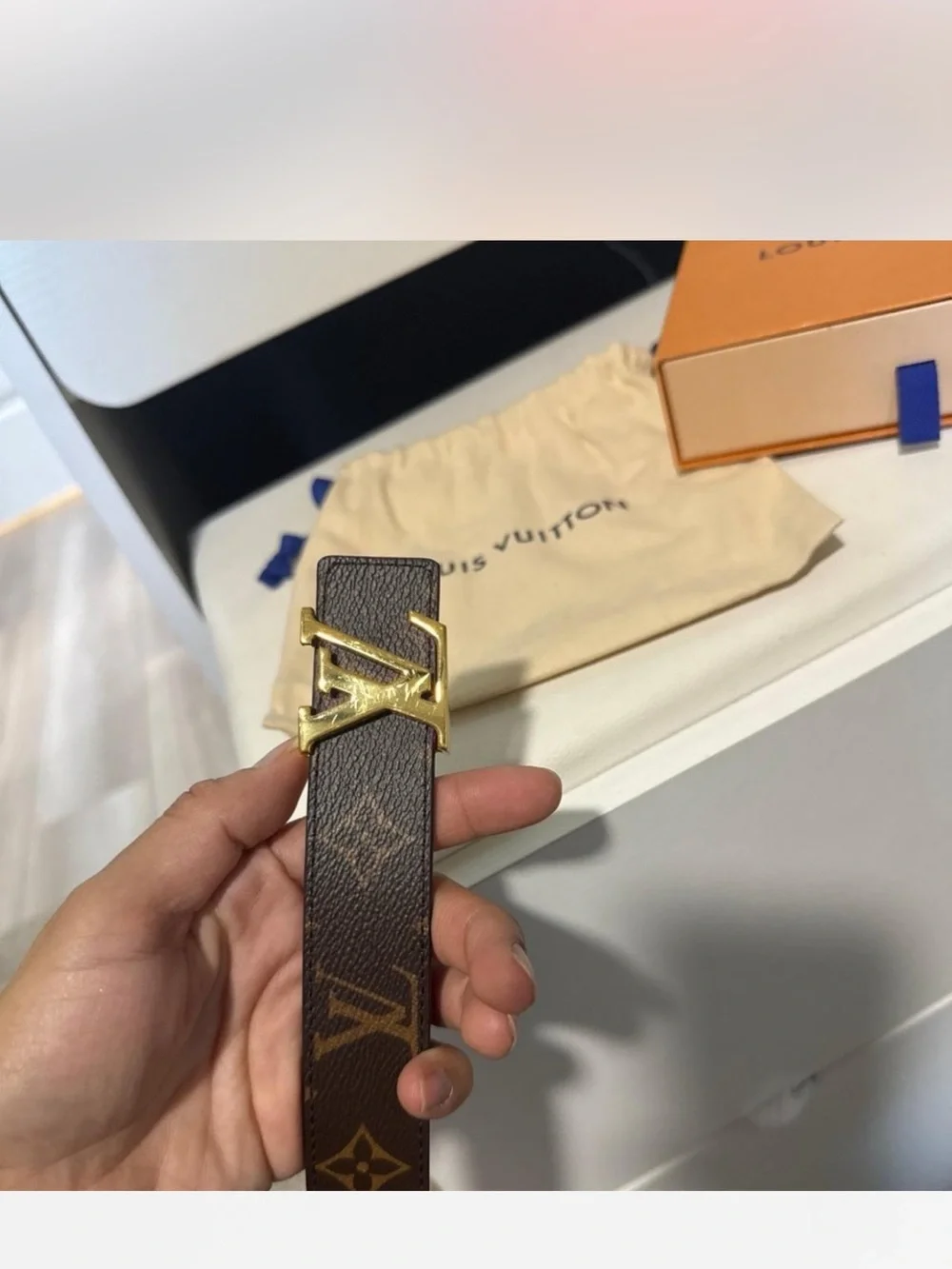Louis Vuitton Women’s LV Initiales 30mm Reversible Belt